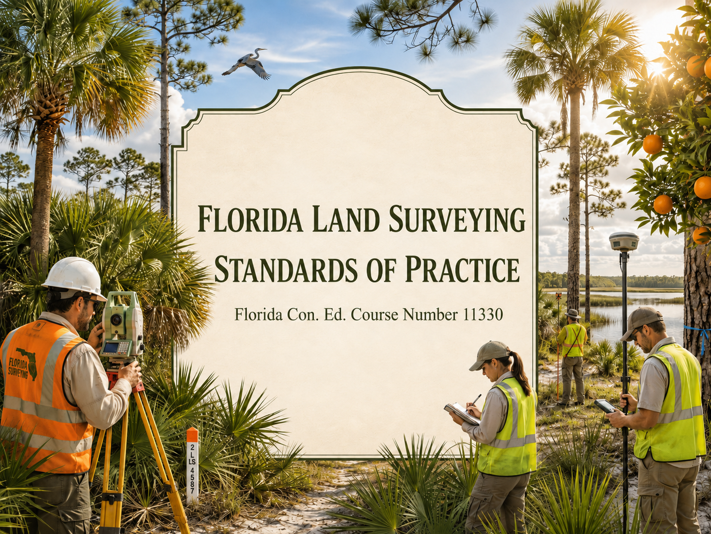 11330 FL LAND SURVEYING STANDARDS OF PRACTICE, A LIVE WEBINAR - Tue. Sept. 15, 2026 8am - 2pm (ET)