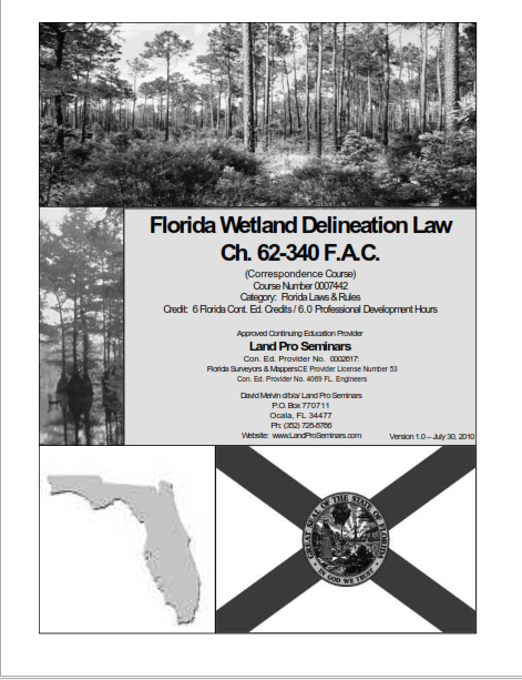 7442 FL Wetland Delineation Law - 6 Hrs. Con. Ed. Cr.